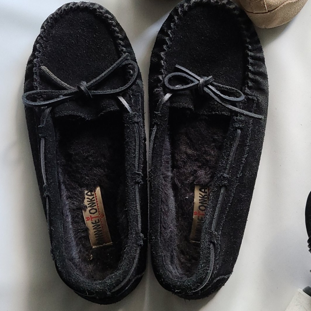 Moccasins black - on hold